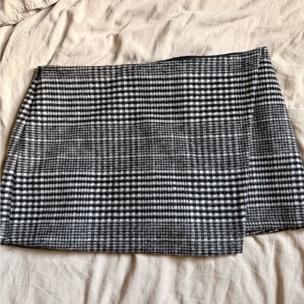Abercrombie & Fitch Charcoal mini skort - wool